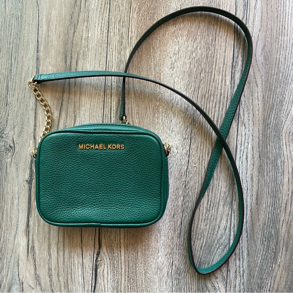 Michael Kors green crossbody